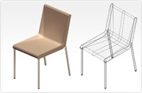 Boomerang chair_beige